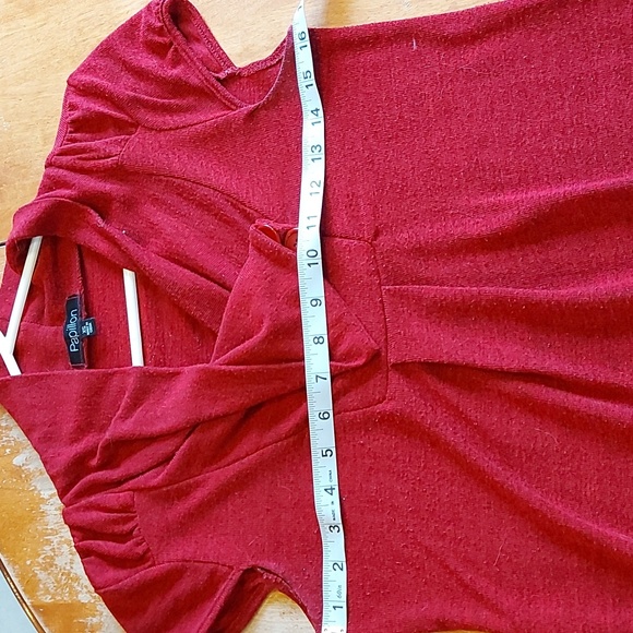 Red Papillon Sweater Dress - Picture 7 of 9